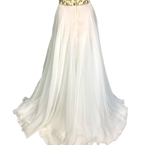 Sherri Hill Embellished Sweetheart Neckline Strapless Gown Size 4 Pageant Prom - Picture 7 of 14